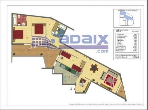 Planta baja de 3 dormitorios. A estrenar. terraza de 17