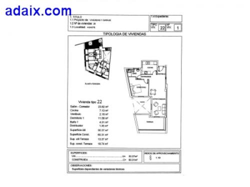 EDIFICIO BUENAVISTA Piso en edificio de tres plantas a la
