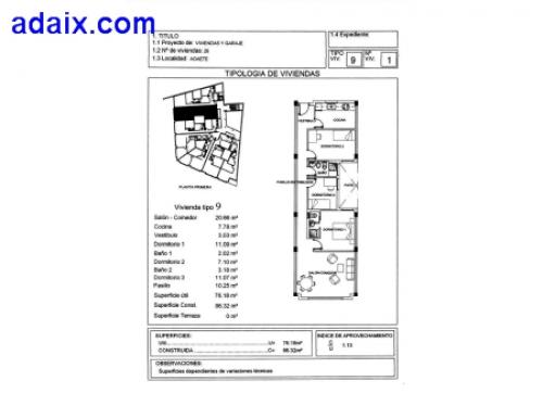 EDIFICIO BUENAVISTA Piso en edificio de tres plantas a la