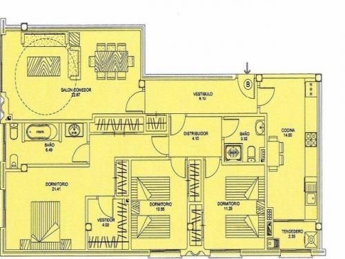 Piso en venta en Vilagarcia de Arousa a estrenar.Vivienda de