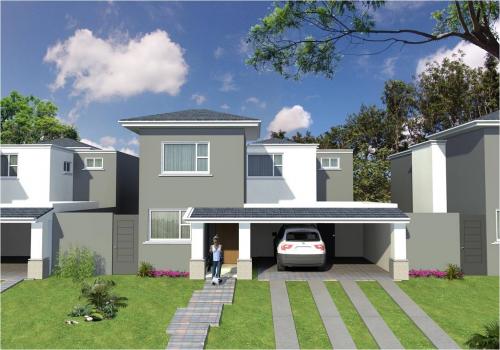 GANGA US$105,000, Casas Nuevas 3 Dormitorios + Estudio, 600vrs de Terreno