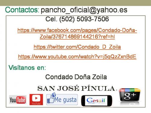 Condado Doña Zoila, San José Pínula