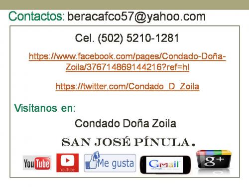 Condado Doña Zoila, San José Pínula