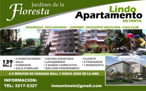 Lindo Apartamento Jardines de La Floresta, excelente ubicacion, Periferico, Condado Naranjo!!