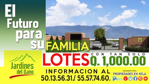 OBTENGA SU LOTE PROPIO EN XELA