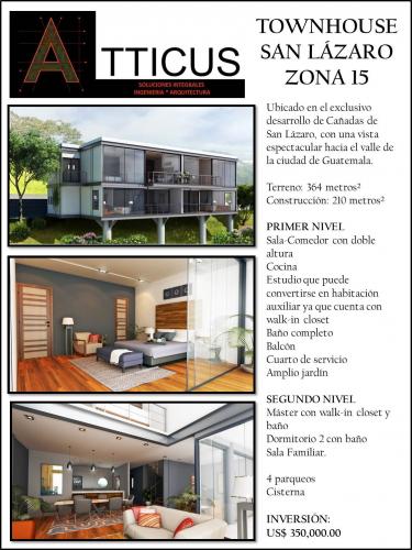 HERMOSO TOWNHOUSE, SAN LÁZARO, ZONA 15