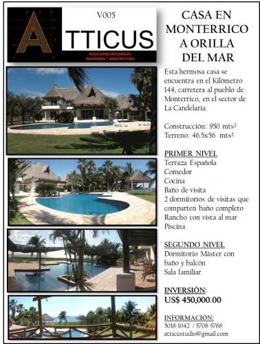 HERMOSA CASA A LA ORILLA DEL MAR