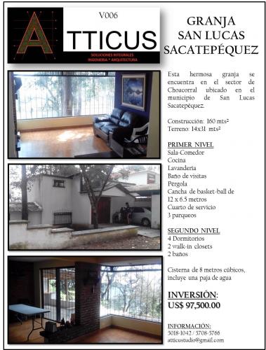 LINDA GRANJA, SAN LUCAS SACATEPÉQUEZ