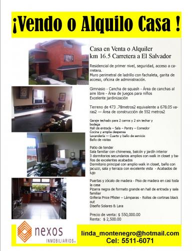 en VENTA o ALQUILER - CAS 16.5 - LAS LOMAS