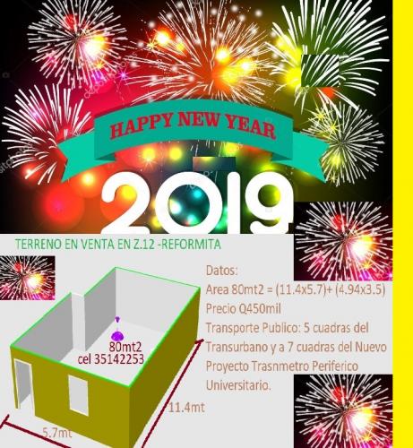 Terreno en VENTA en Z.12 - Col. Reformita (3 cuadras del Mercado la Reformita)