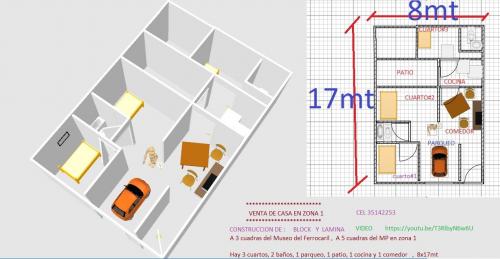VENTA DE CASA EN ZONA 1 (3 CUADRAS DEL MUSEO FERROCARIL