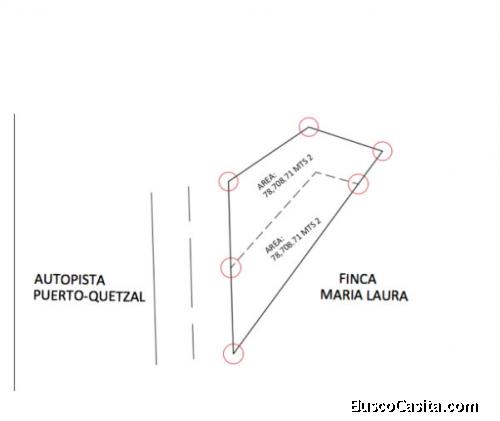 Finca en venta de 22 manzanas ubicada en el km 97 carretera Puerto Quetzal