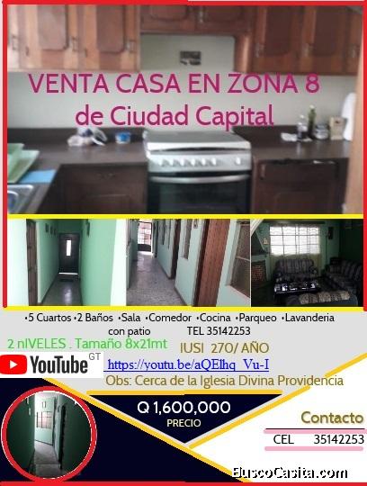 VENTA CASA EN ZONA 8 de Ciudad Capital
