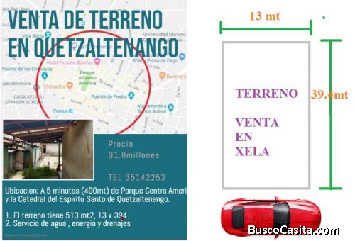 VENTA DE TERRENO EN zona 1 del MUNICIPIO DE QUETZALTENANGO