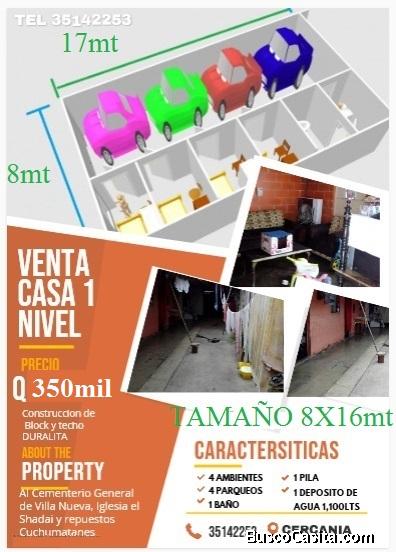 VENTA DE CASA EN ZONA 1 de VILLA NUEVA