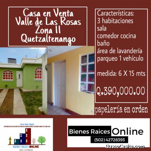 Casa en Venta Valle de Las Rosas Quetzaltenango
