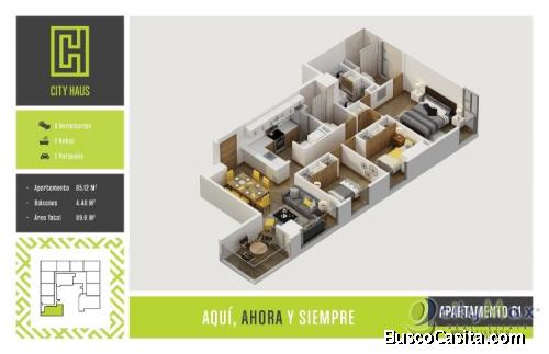 En zona 10 nuevo para estrenar apartamento en venta