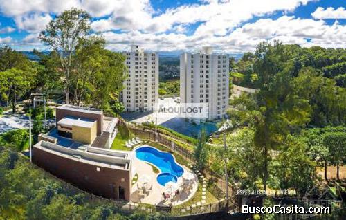 Apartamento amueblado en El Naranjo de 3 Habitaciones y 2 Parqueos | AGT412