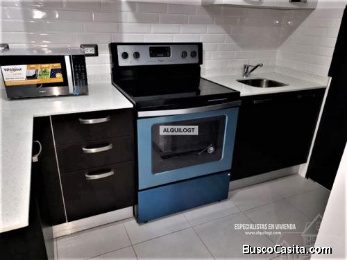 Apartamento amueblado en zona 7 de 2 Habitaciones y 2 Parqueos | AGT477