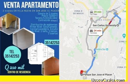 Esta en venta en el municipio de VILLA NUEVA  de terreno ,Apartamento, casas  