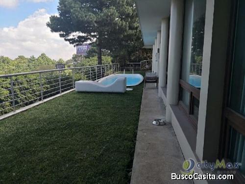 RENTO HERMOSA CASA CON VISTA A LA CIUDAD EN CAES Km.11