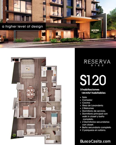 EXCLUSIVOS APARTAMENTOS EN VENTA EN ZONA 10