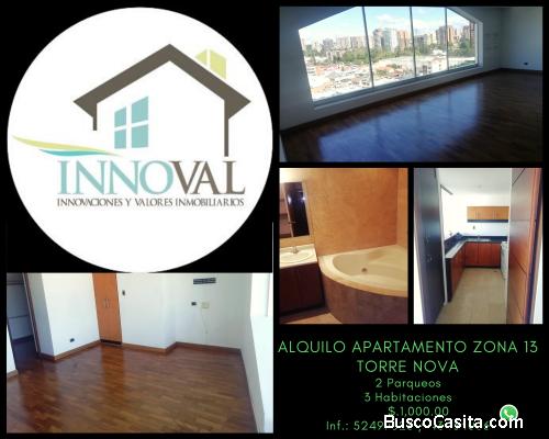 Alquilo Apartamento en Zona 13 
