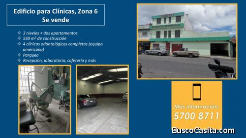 Edificio con 4 clínicas odontológicas completas, 2 apartamentos más parqueo