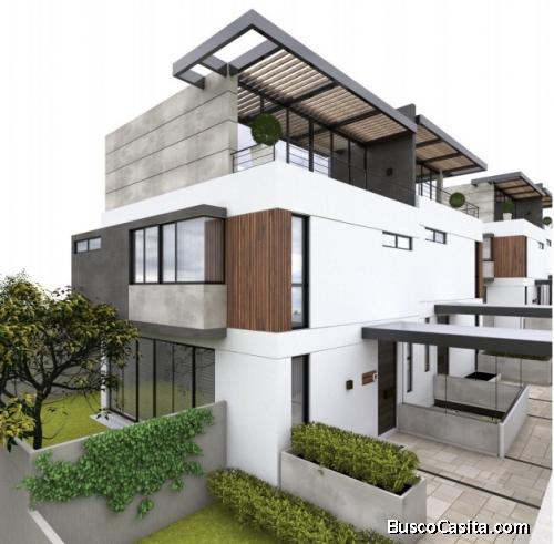 Casa en venta dentro de residencial con garita en zona 15