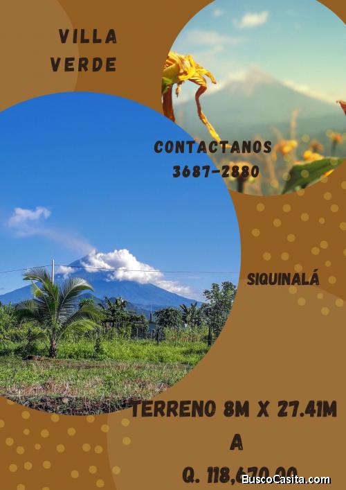 Terreno atrás del estadio de Siquinalá, Escuintla 