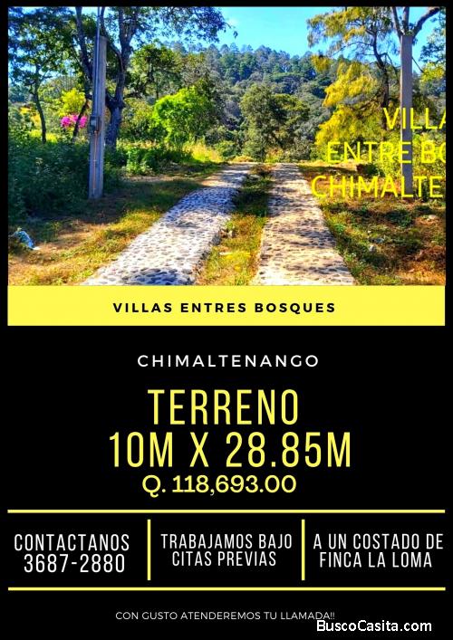 Terrenos en Chimaltenango, a un costado de finca la Loma 