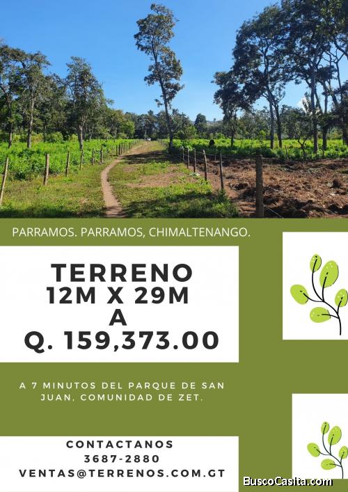 Terrenos en Parramos, Chimaltemango, Guatemala. 