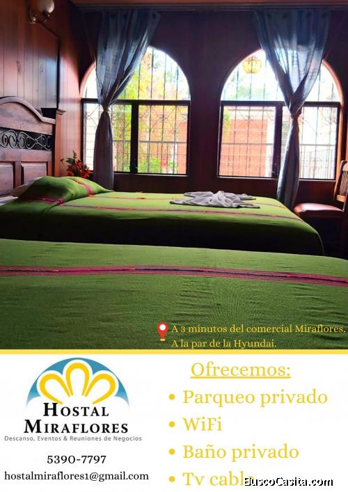 Hostal en Guatemala, muy cerca de Centro comercial Miaraflores.