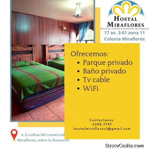 Hospedate en Guatemala, cerca del Comercial Miraflores
