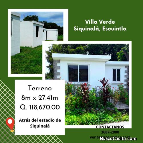 Terrenos en Siquinalá 