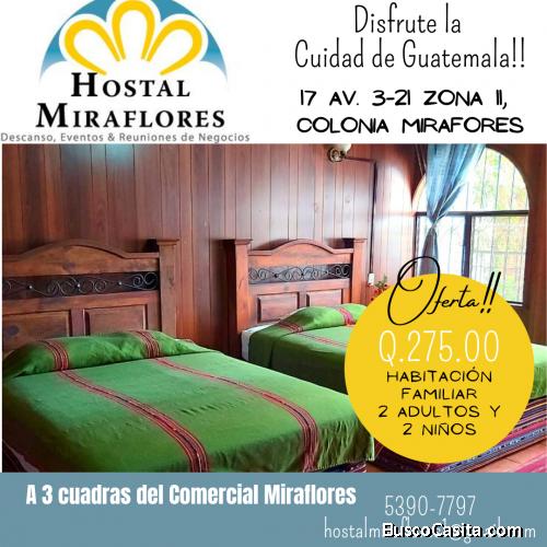 Zona 11, Hostal Miraflores 