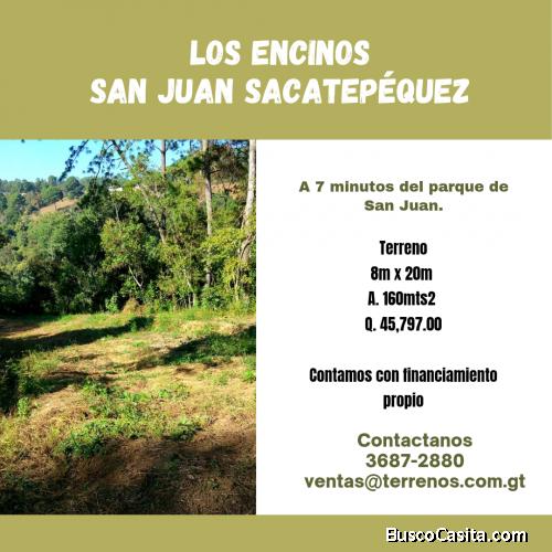 Terrenos en venta en San Juan Sacatepequez 
