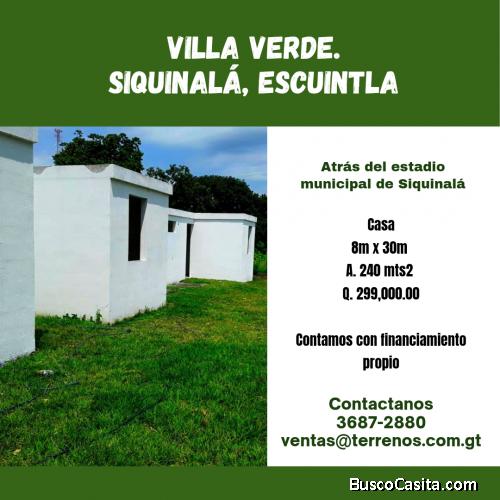 Casa en venta en Siquinalá, Escuintla 