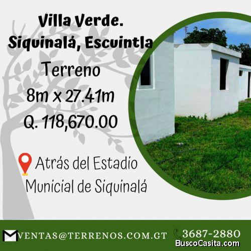 Bonito terreno a la venta en Siquinalá, Escuintla