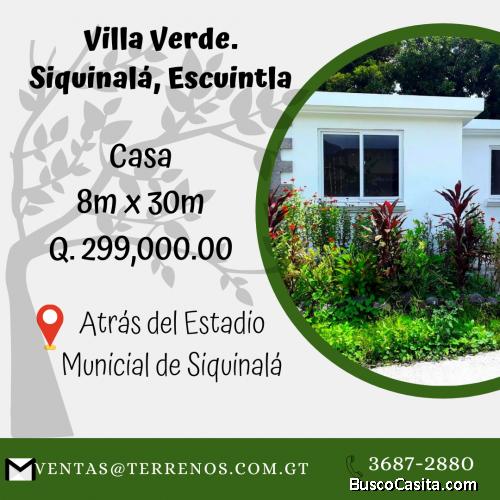 Bonita casa a la venta en Siquinalá, Escuintla