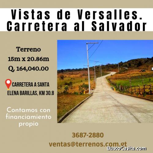 Carretera al Salvador, terrenos en venta   