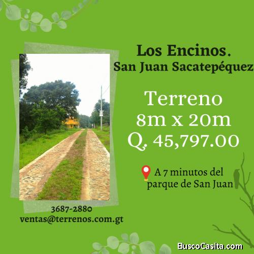 Terrenos en venta en San Juan Sacatepéquez