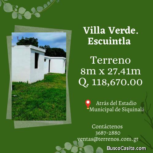 Terrenos en venta en Siquinalá, Escuintla 
