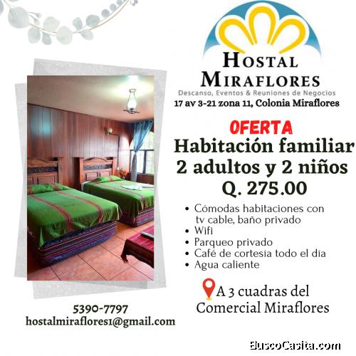 Hospedaje en el Centro de la Cuidad de Guatemala 