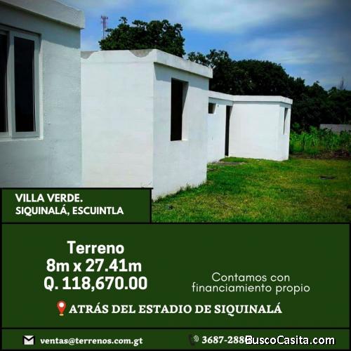 Vendo terreno en Siquinalá, Escuintla 