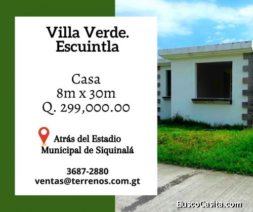 Casa en venta Siquinalá con facilidades de pago 
