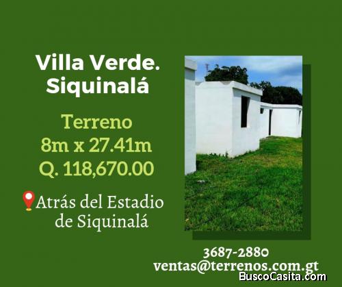 Venta de terrenos en Siquinala 