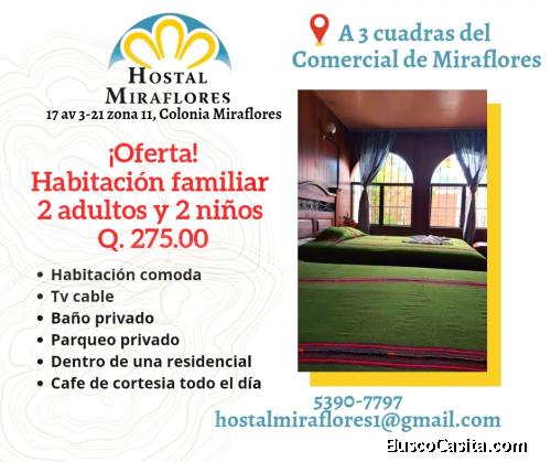 Hospedaje cerca de la Cuidad de Guatemala 