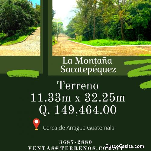 Terrenos en Sacatepequez en un ambiente fresco 