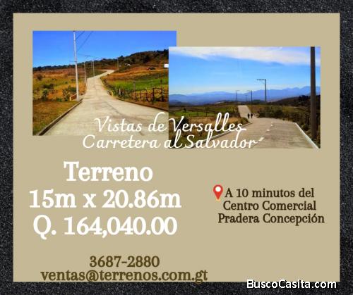 Terrenos en Carretera al Salvador con facilidades de pago 